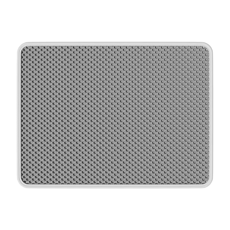 Double Layer EVA Cat Litter Mat with Solid Pattern Prevents Litter Filtering Spills Keeps Pet'S Environment Clean