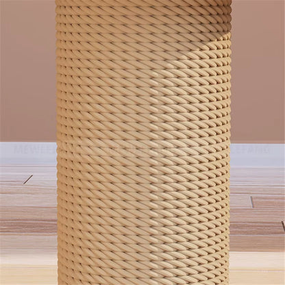 Solid Wood Cat Tower with Teaser Wand Catnip Ball Turntable Scratching Board Indoor Durable Sisal Cat Toy Cat Tree